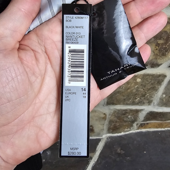 NWT Tahari Pinstripe Nantucket Breeze Skirt Suit Set - Picture 10 of 11